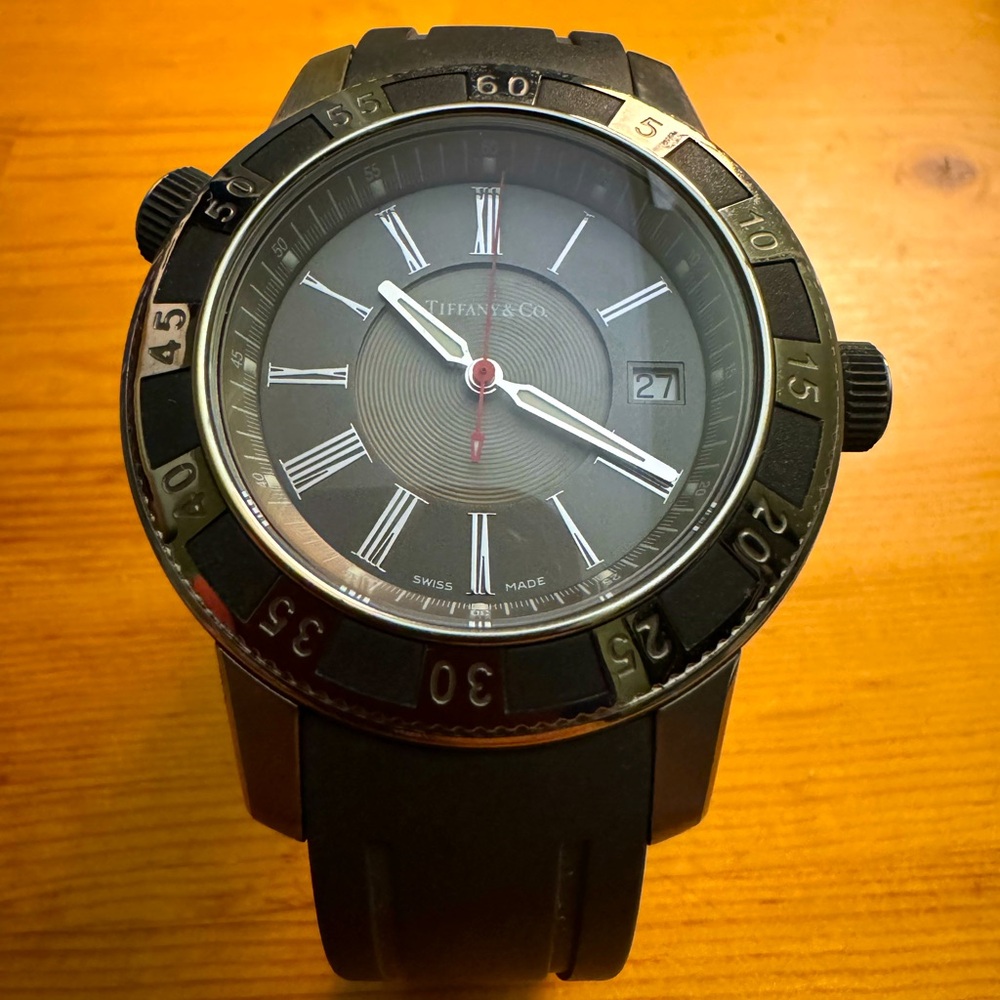 Tiffany & Co Mark T-57 Stainless Steel 42mm Men's Quartz Resonator Watch